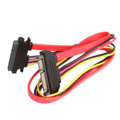 Cabo estável para HDD, homem de SATA 3 da extensão a Pin SATA da fêmea 7+15 3,0 6gbps