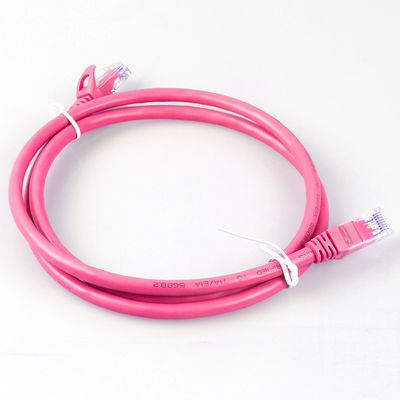 26AWG cabo de remendo do ftp UTP Cat6a 4 pares de cor vermelha de múltiplos propósitos