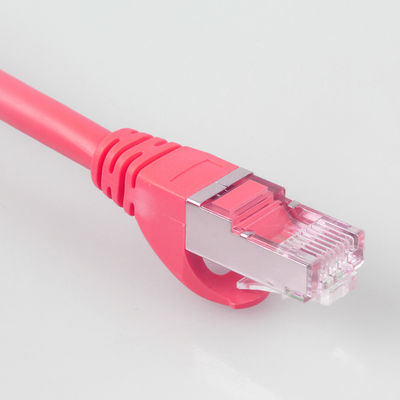 Enterro direto 6 de Cat7 Ft de cabo de remendo 26AWG impermeável resistente 10Gb vermelho