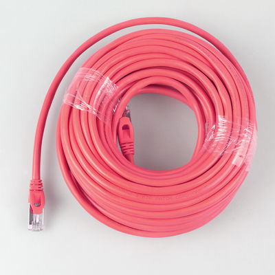 Enterro direto 6 de Cat7 Ft de cabo de remendo 26AWG impermeável resistente 10Gb vermelho