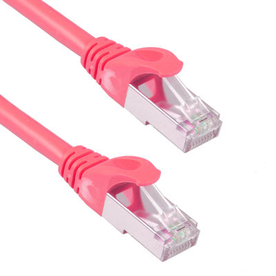 Enterro direto 6 de Cat7 Ft de cabo de remendo 26AWG impermeável resistente 10Gb vermelho