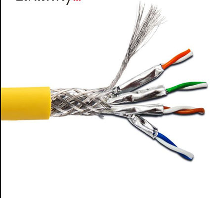 Cobre desencapado da isolação do HDPE dos ethernet Cat7 Lan Cable do revestimento de PVC