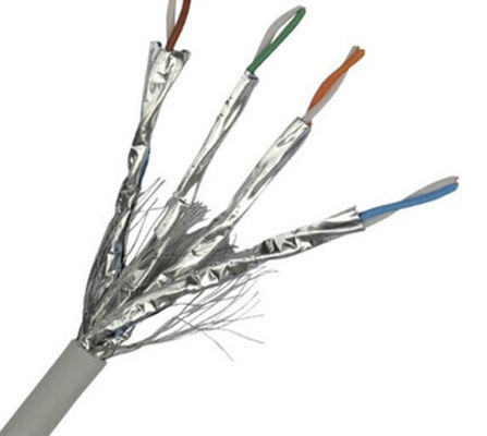 Cobre desencapado da isolação do HDPE dos ethernet Cat7 Lan Cable do revestimento de PVC