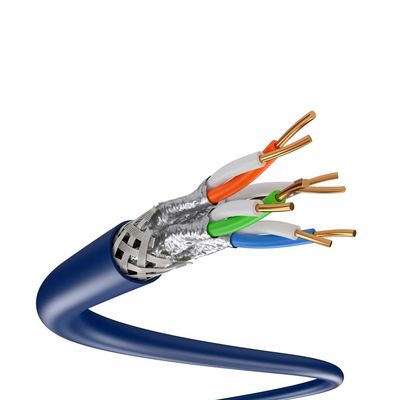 Cabo Lan SFTP Outdoor Cat7 blindagem dupla CCA 28AWG multicolorido