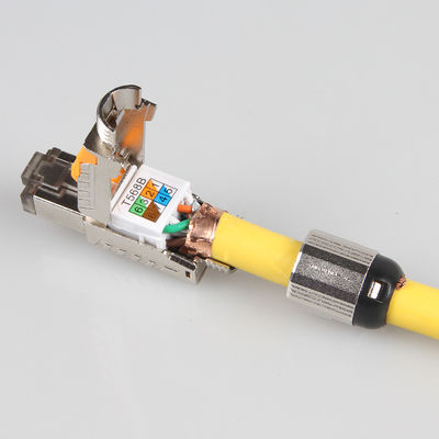 Cabo Cat 7 STP terminado em campo, plugue modular de rede RJ45 8P8C Cat 7 Patch Cable