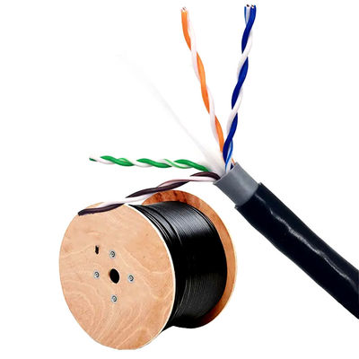 Cobre puro da rede dobro da bainha Cat6 Lan Cable UTP para exterior