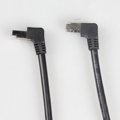 Tomada direta do ângulo direito dos acessórios do conector de cabo ethernet do CAT 6 da fábrica