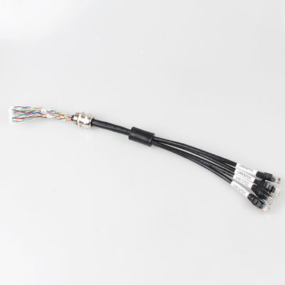 Cat6a1 personalizado fábrica ao cabo da rede de cabo de 4 remendos para projetar